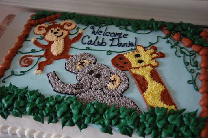 Jungle Theme Birthday Sheet Cake