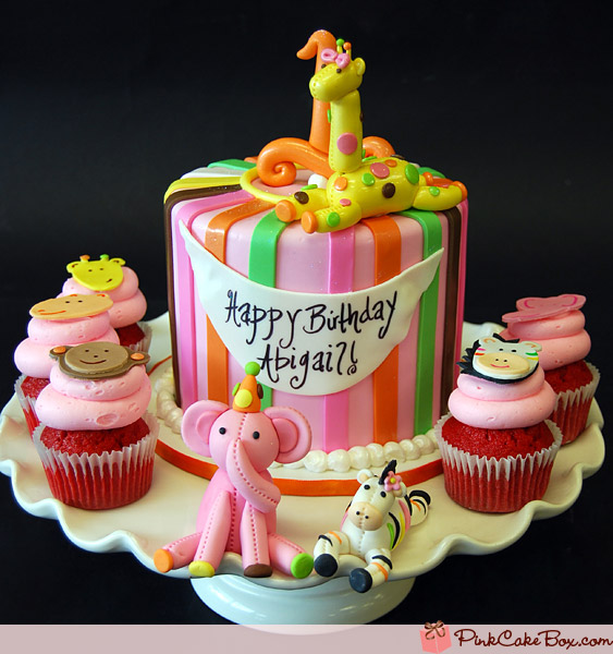 Jungle Theme Cupcake Birthday Cake Jungle Theme Cupcake Birthday Cake