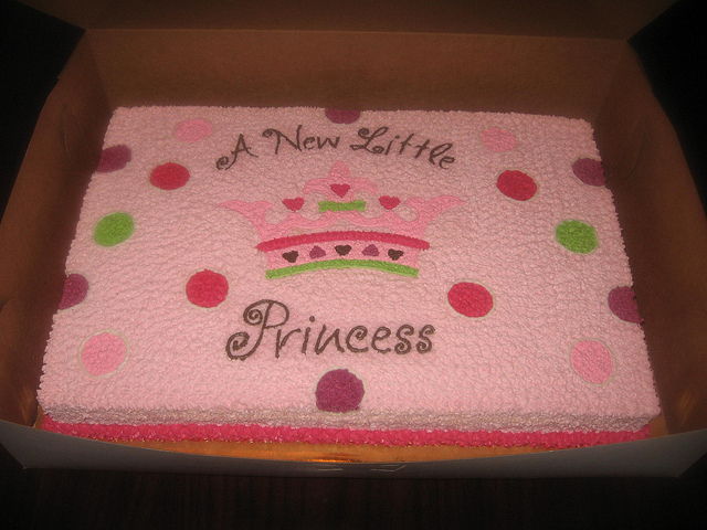 Little Princess Baby Shower Sheet Cake