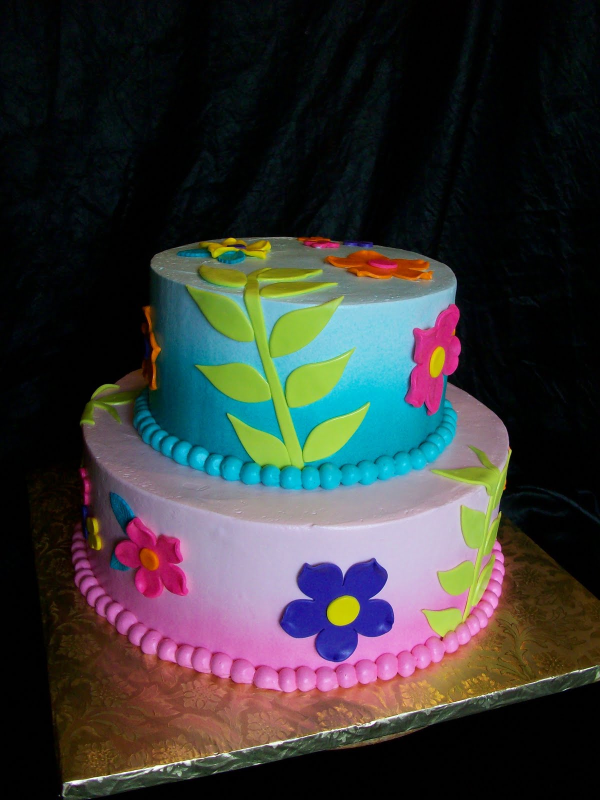Luau Bridal Shower Cake