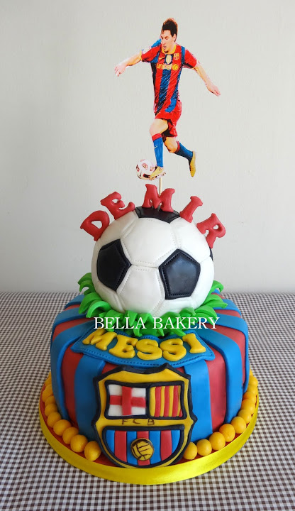 Messi Barcelona Birthday Cake