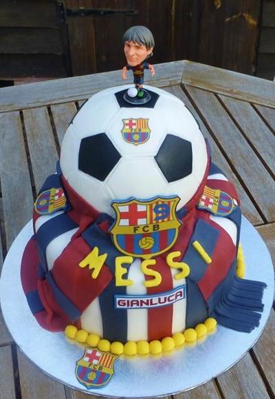 Messi Barcelona Birthday Cake