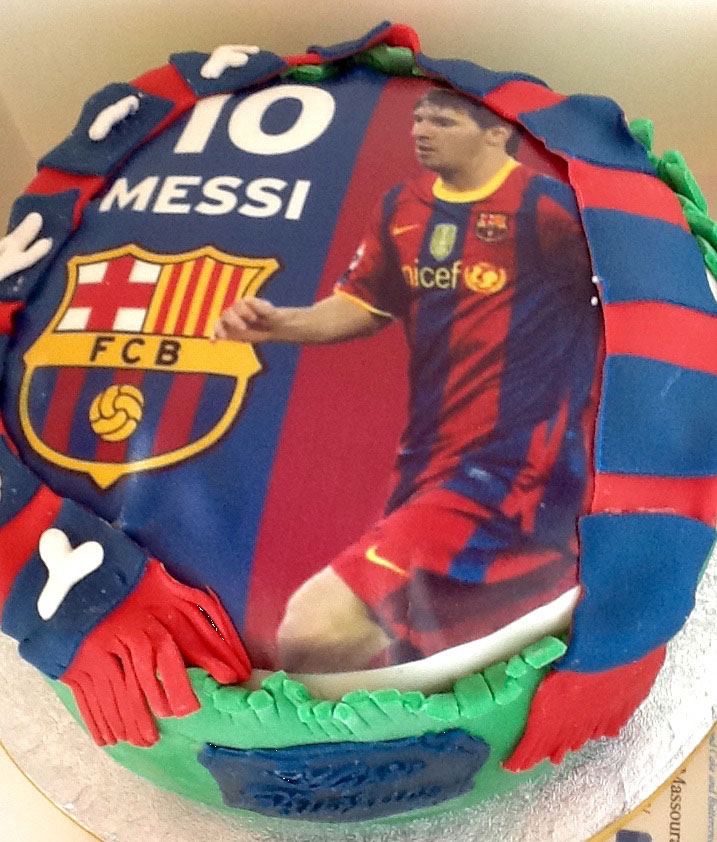 Messi Barcelona Birthday Cake