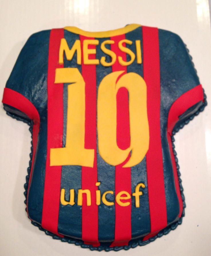 Messi Soccer Jersey Cake