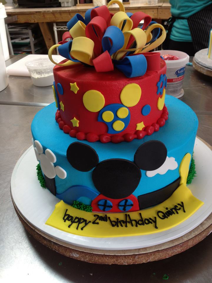 Mickey Mouse 2 Tiered Cake