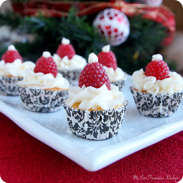 Mini Angel Food Cupcakes