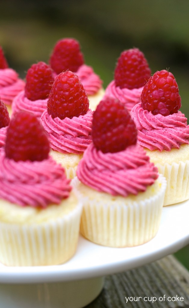 Mini Raspberry Lemonade Cupcakes