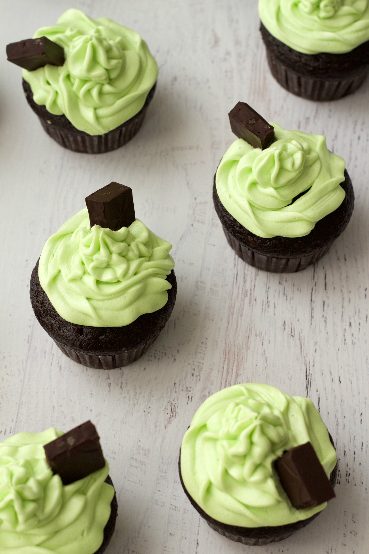 Mint Chocolate Cupcakes with Buttercream