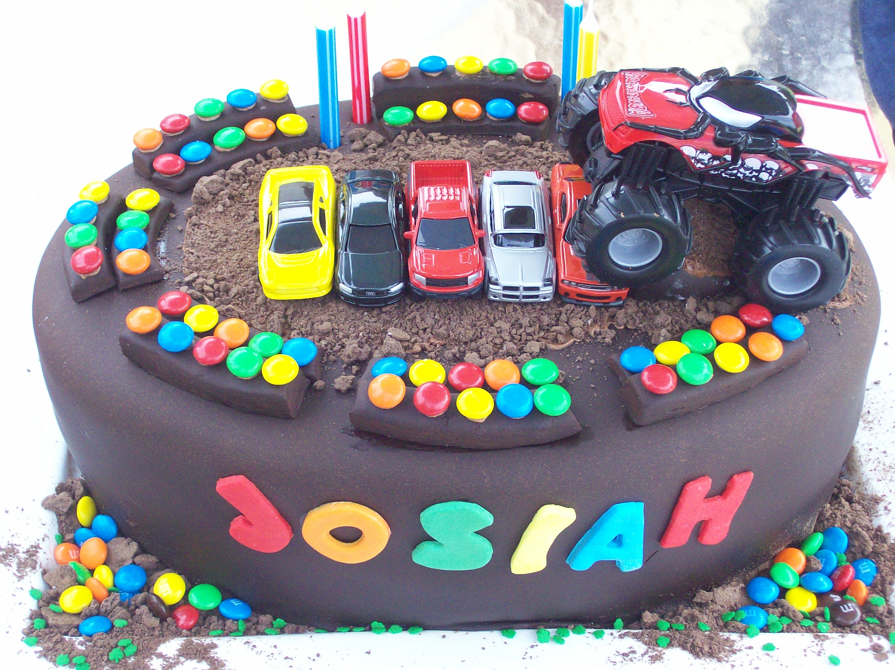 Monster Truck Birthday Cake Idea Monster Truck Birthday Cake Idea