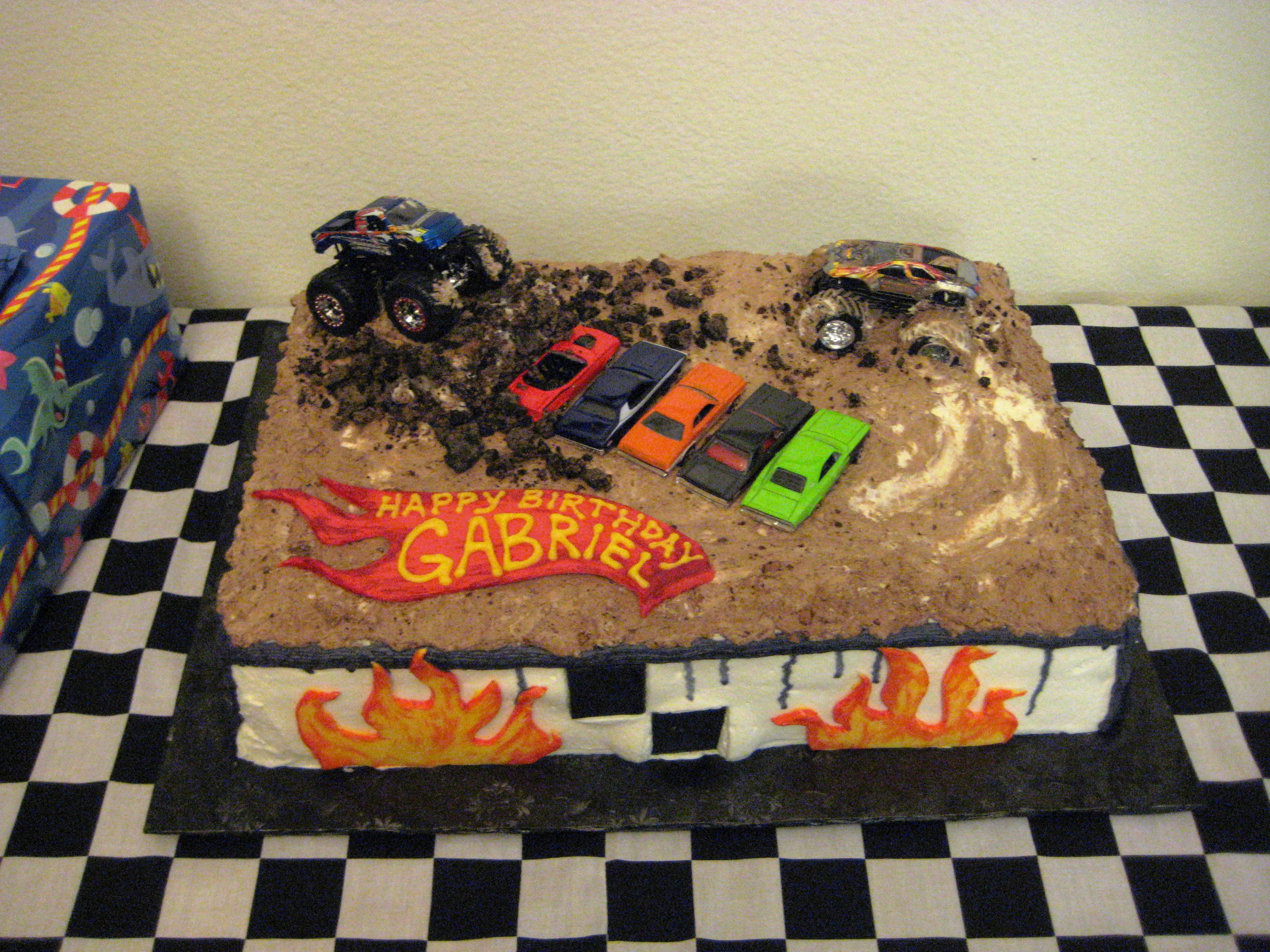 Monster Truck Birthday Cake Idea