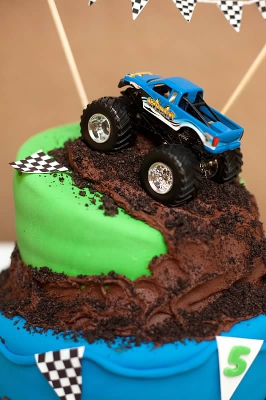 Monster Truck Birthday Party Cake Monster Truck Birthday Party Cake
