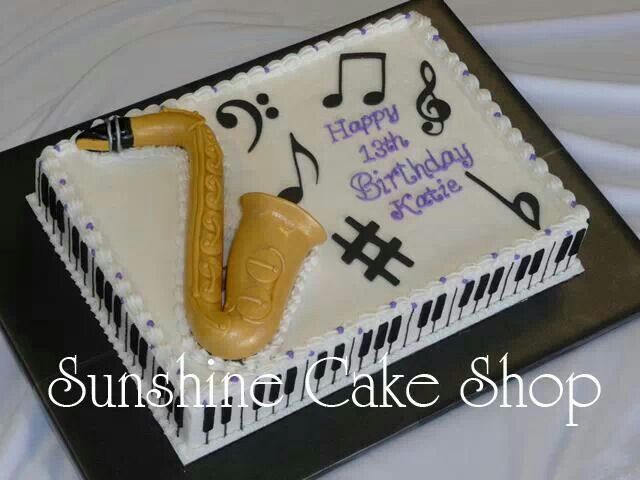 Music Themed Birthday Sheet Cakes