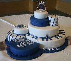 Music Themed Wedding Cake Music Themed Wedding Cake