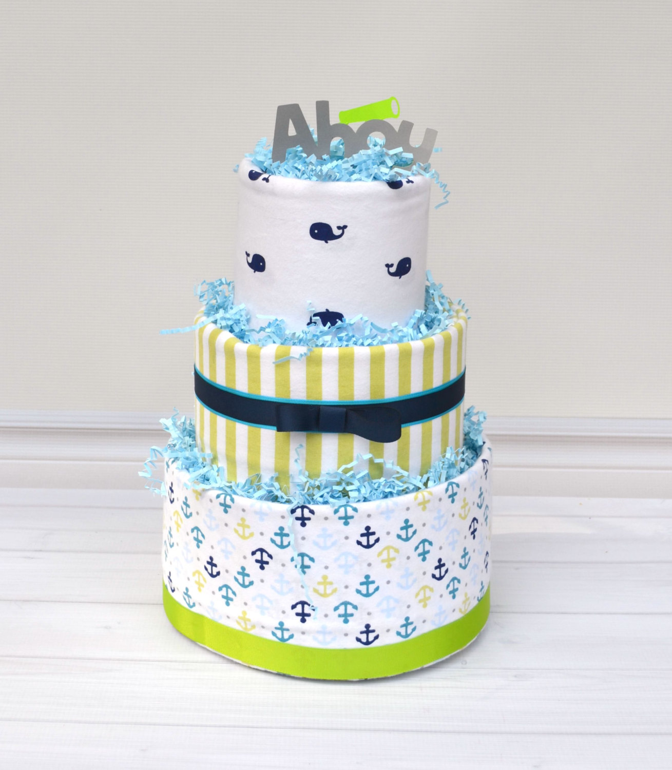 Nautical Baby Shower Diaper Cake Nautical Baby Shower Diaper Cake