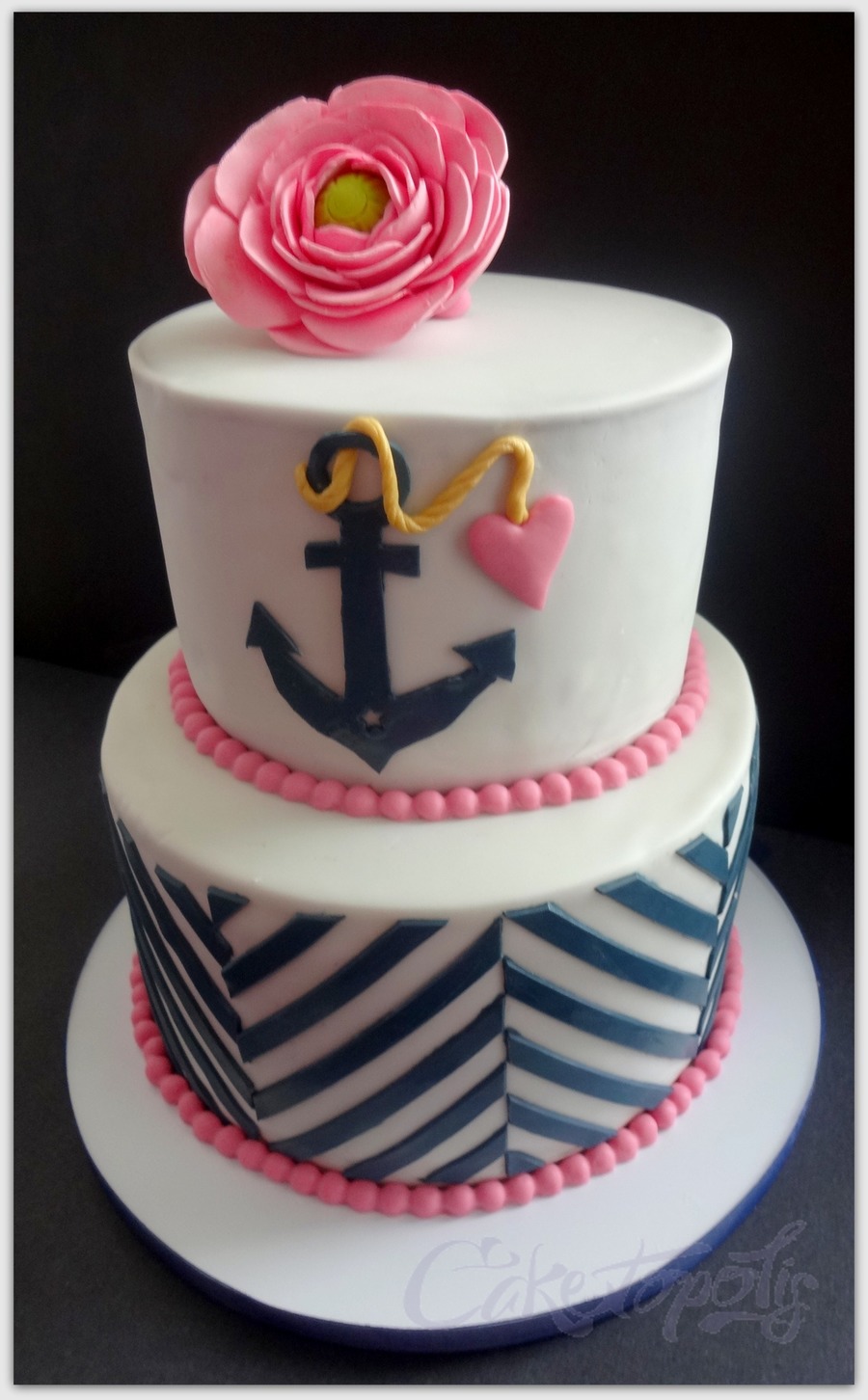 12 Photos of Small Bridal Shower Cakes Navy