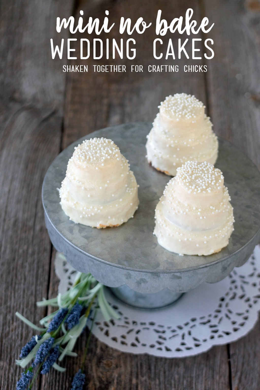 No-Bake Mini Wedding Cakes