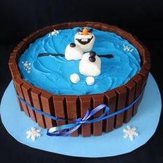 Olaf Kit Kat Cake