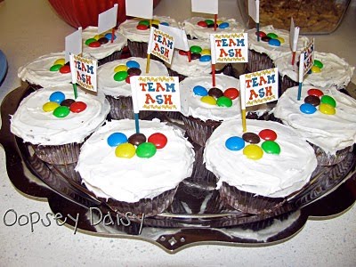 Olympic-themed Cupcakes