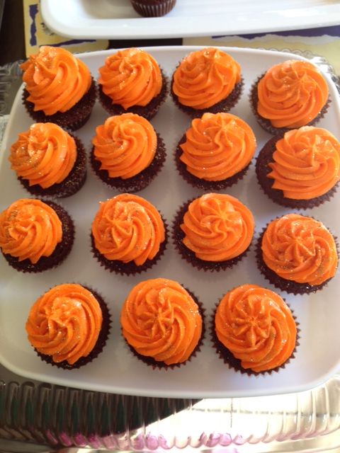 Orange Buttercream Cupcakes