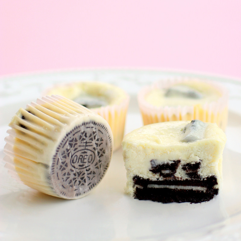 Oreo Cookies and Cream Cheesecakes