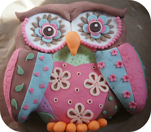 Owl Birthday Cake