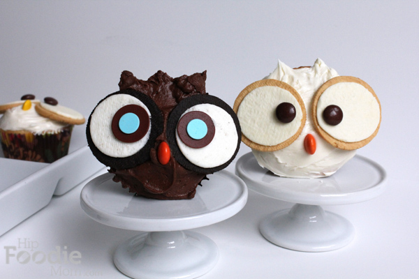 Owl Vanilla Funfetti Cupcakes