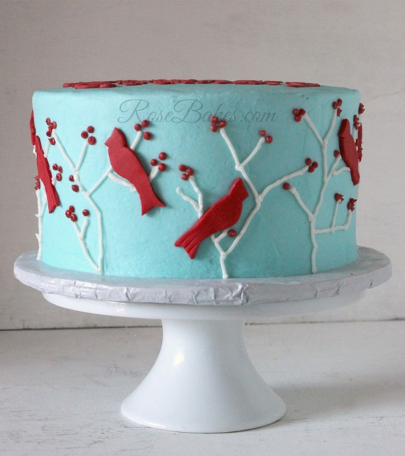 11 Photos of Cakes With Red Birds 11 Photos of Cakes With Red Birds