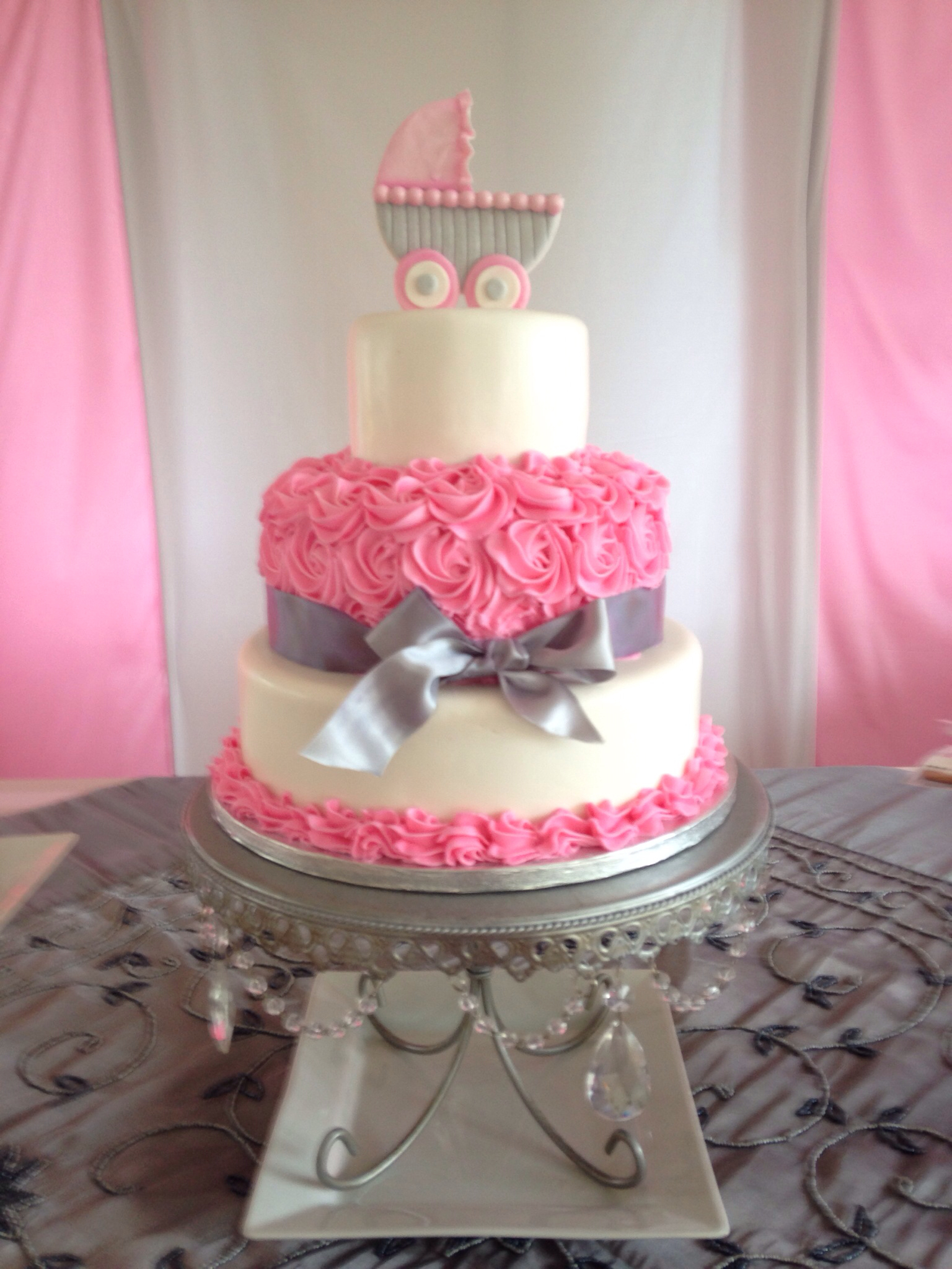Pink Baby Shower Cakes Ideas for Girls