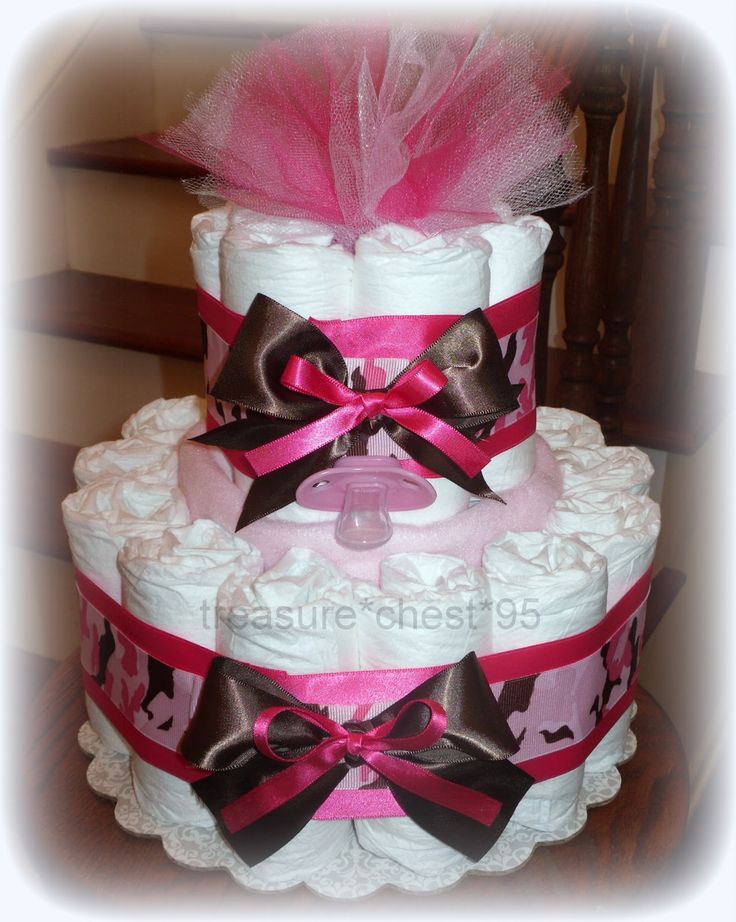 Pink Camo Baby Shower Cake Ideas