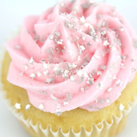 Pink Edible Glitter Cupcakes Pink Edible Glitter Cupcakes