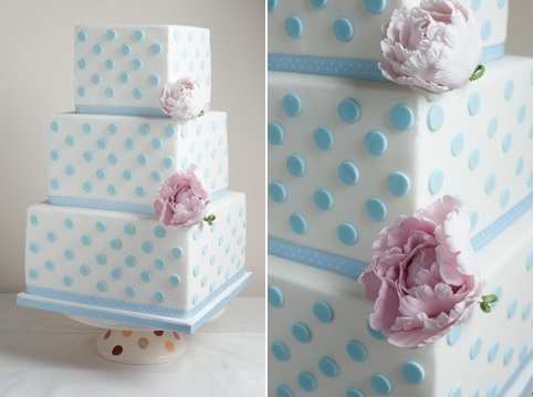 Polka Dot Wedding Cake