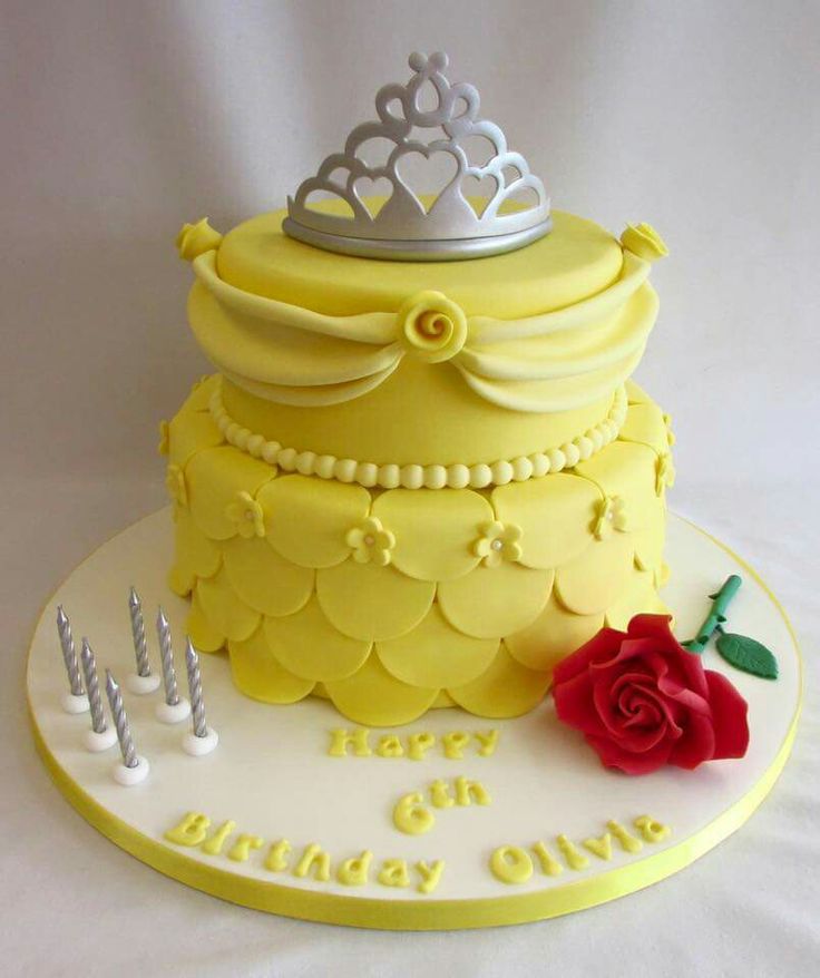 Princess Belle Birthday Cake