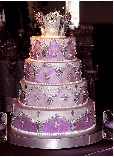 Princess Wedding Cake Purple