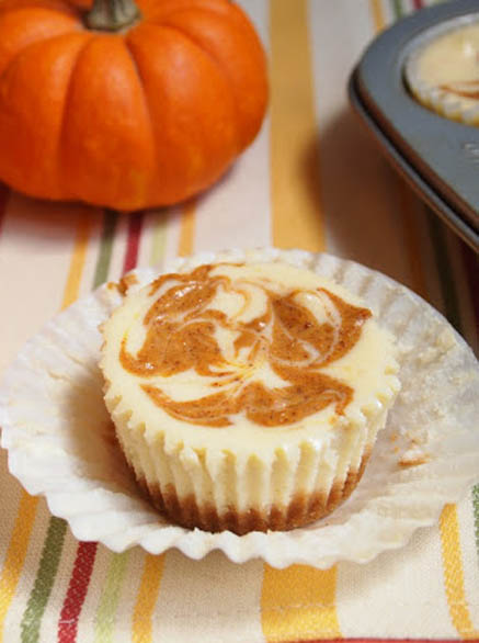 Pumpkin Swirl Cheesecake Cupcakes Recipe Pumpkin Swirl Cheesecake Cupcakes Recipe