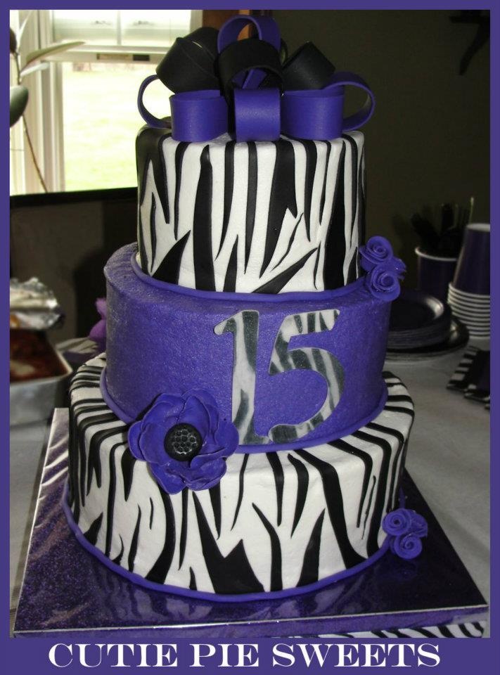 Purple Zebra Cake