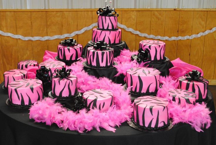 Quinceanera ZEBRA Cake