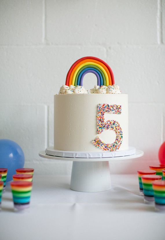 Rainbow Birthday Cake 1 Rainbow Birthday Cake 1