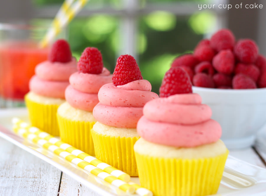 Raspberry Lemonade Cupcakes