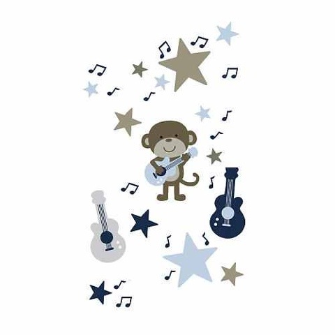 Rockstar Monkey Wall Decals Rockstar Monkey Wall Decals