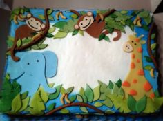 Safari Baby Shower Sheet Cakes