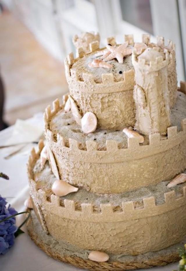 Sand Castle Wedding Cake