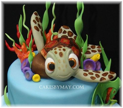 Sea Turtle Birthday Cake