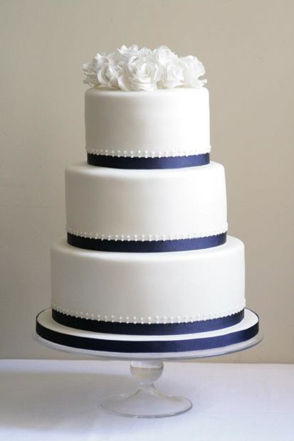 Simple Elegant 3 Tier Wedding Cake