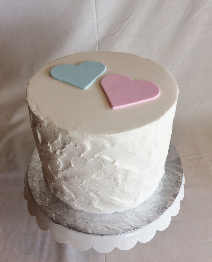 Simple Gender Reveal Cake Simple Gender Reveal Cake