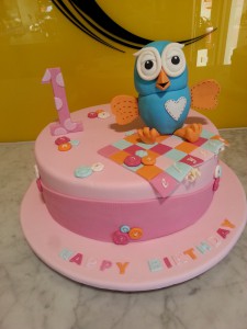 Single Tier Round Birthday Cake