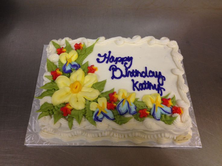 Spring Sheet Cake with Flowers