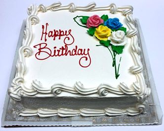 Square Birthday Cakes Square Birthday Cakes