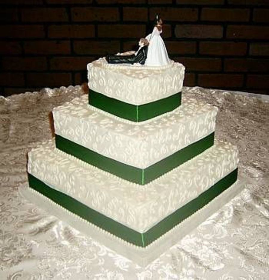 Square Tiered Wedding Cake Square Tiered Wedding Cake