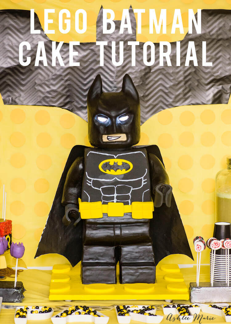 Standing LEGO Batman Cake Standing LEGO Batman Cake