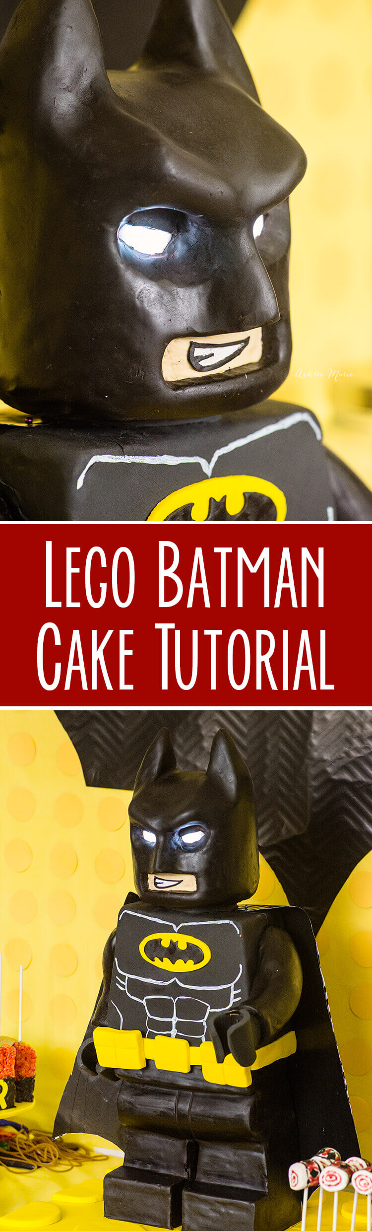 Standing LEGO Batman Cake Standing LEGO Batman Cake
